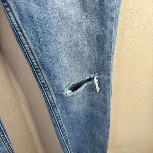 Free‎ People Womens Skinny Jeans 27 Medium Wash Distressed Denim Festival Ankle - Picture 4 of 8